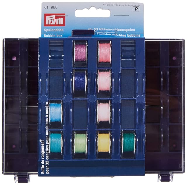 Caja de canillas Prym de 32 compartimentos, fotografía de producto