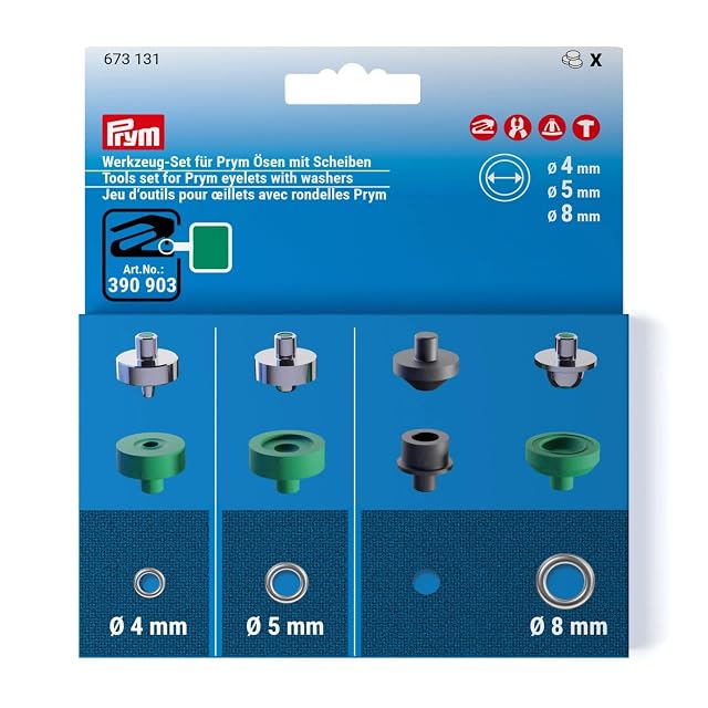 Set de ojetes Prym de 4/5 mm, fotografía de producto